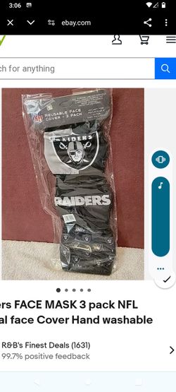 Raiders Face Cover