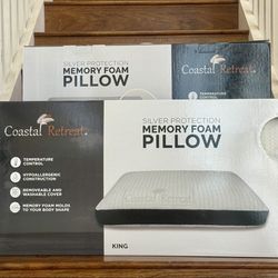 Memory Foam Bed Pillows- King Size 