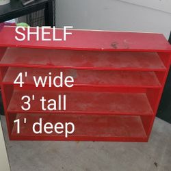Shelf Cabinet Wood Storage Rack