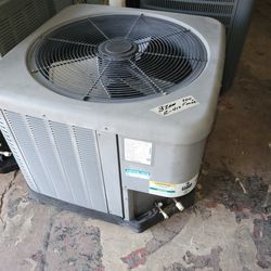 3 Ton Rheem AC Air Conditioning Condenser Compressor Used 2015 R410a 14 Seer With Warranty 