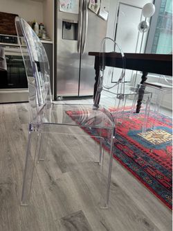 Acrylic Set of 4 Dining Room Chairs
