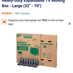 Uhaul moving Box for TV USED ONCE