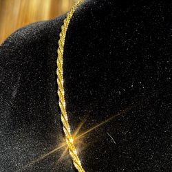 925 Italy Sterling Silver Margarita Chain