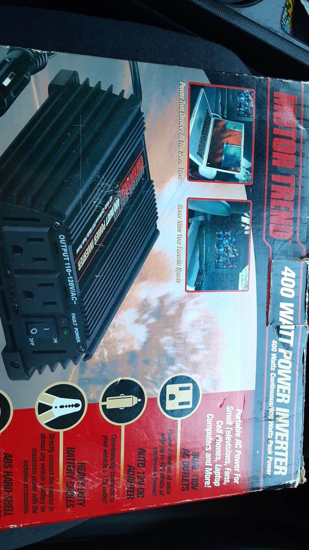 Motor trend 400 watt power inverter
