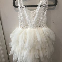 Flower Girl Dress (3T) with Hair-Flowers