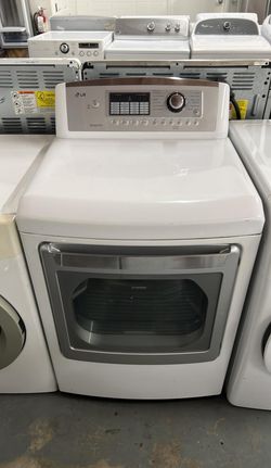 LG Front Load Dryer – Sensor Dry, Stainless Drum, White