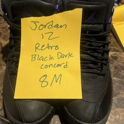 Jordan 12 Retro Black Dark Concord