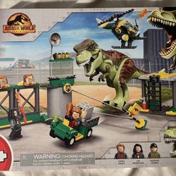 LEGO Jurassic World Dominion T. Rex Dinosaur Breakout. #76944 Building Blocks