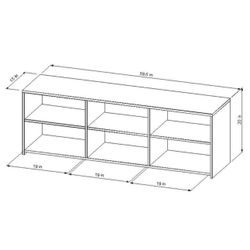 tv stand with shelves
