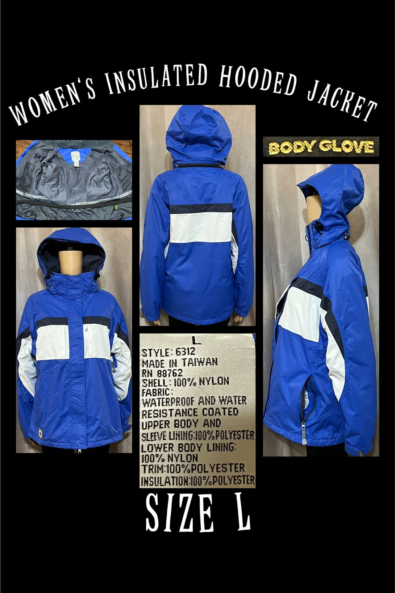 Size L- Women’s Insulated Hooded Jacket