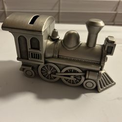 Locomotive Train Coin Bank Sheridan Non-Tarnish