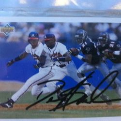 Deion Sanders Baseball And Football Sp3