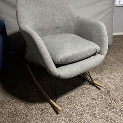 Grey Accent Rocking Chair 