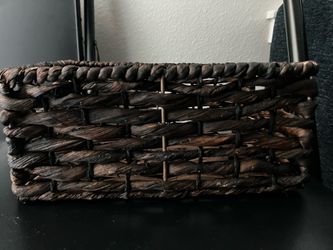 Brown decor storage tray