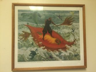 Erich Brauer erotic boat trip print very nice