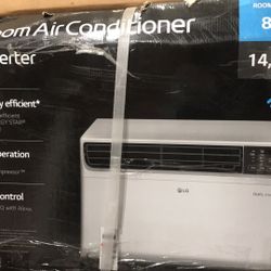 LG Electronics 14,000 BTU 115-Volt Dual Inverter Smart Window Air Conditioner in White with Wi-Fi Enabled and Remote