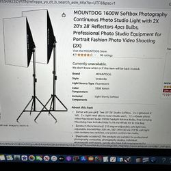 New Studio light kit.