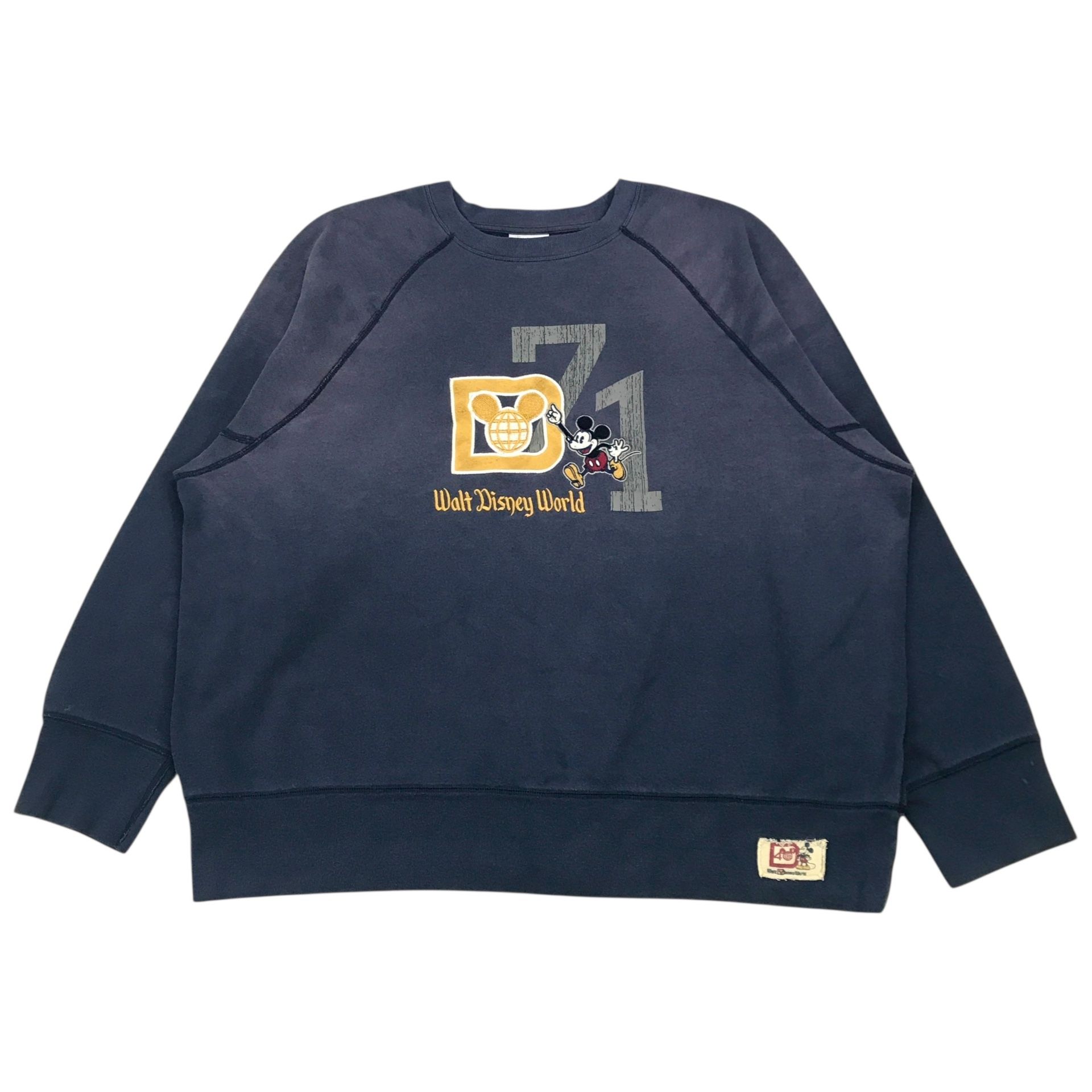VINTAGE DISNEY SWEATSHIRT 3XL BLUE MICKEY MOUSE SWEATSHIRT PULLOVER DISNEYLAND