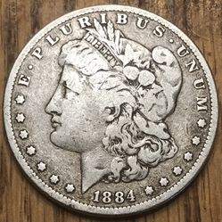 1884 Morgan silver Dollar