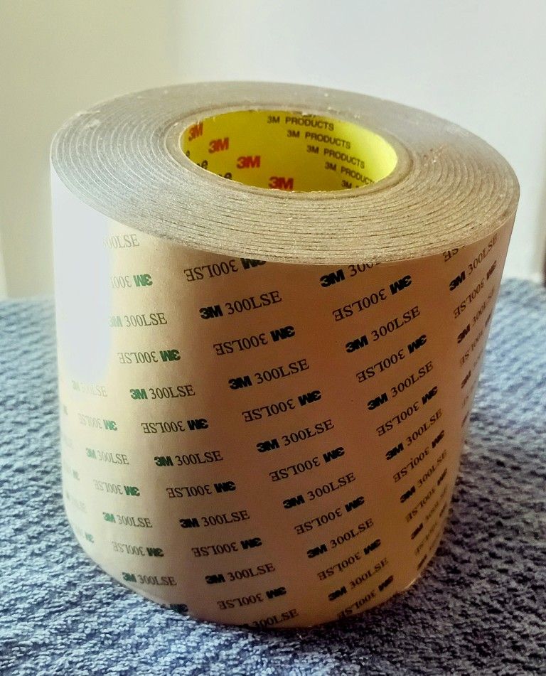 3M 9495LE Adhesive Transfer Tape - 12 in. x 180 ft. Double Coated Polyester Tape Roll with 300LSE Laminating Adhesive. 
