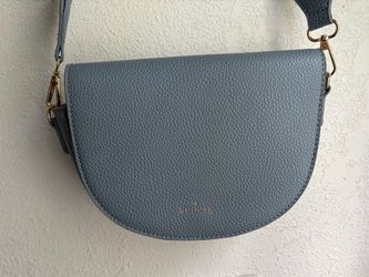 Kedzie Blue Crossbody Bag w/ Adjustable Wide Strap
