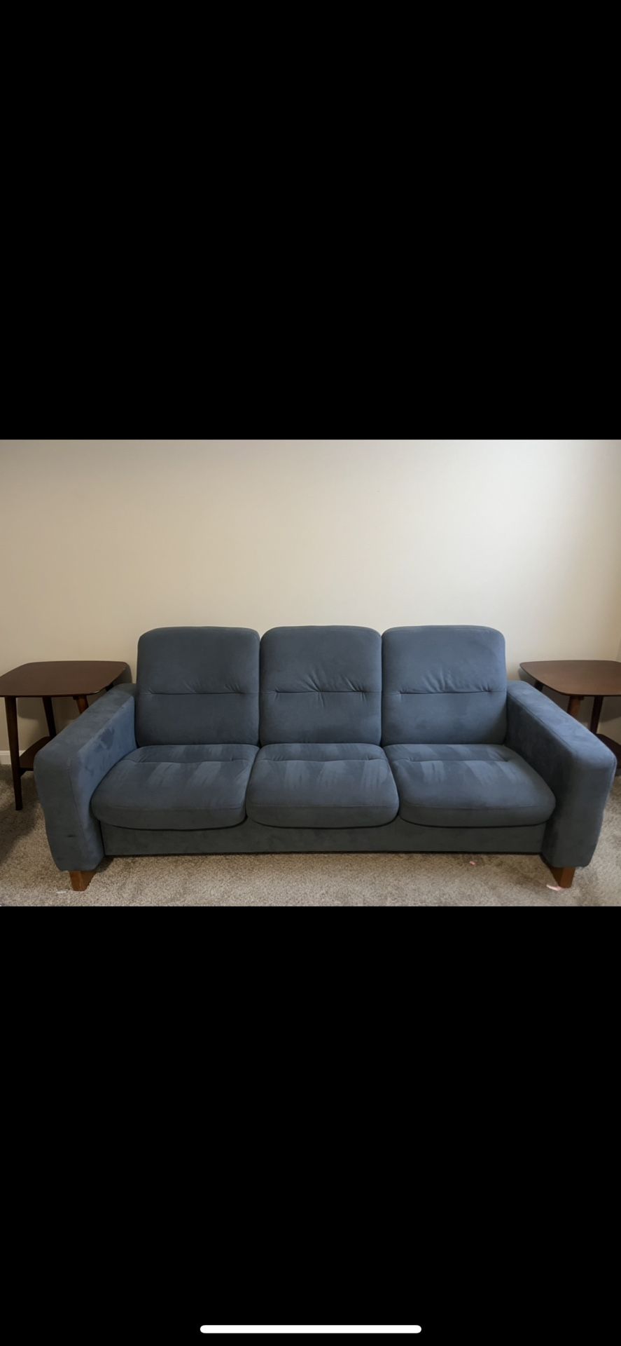Blue sofa