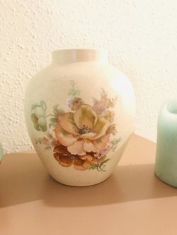 Vtg Cottage Chic, Victorian, Shabby Chic Rose Beige, Cream Rose