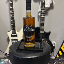 Metallica Autographed, Black And Whiskey Sealed Bottle