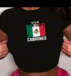 Viva mexico crop top vmc new