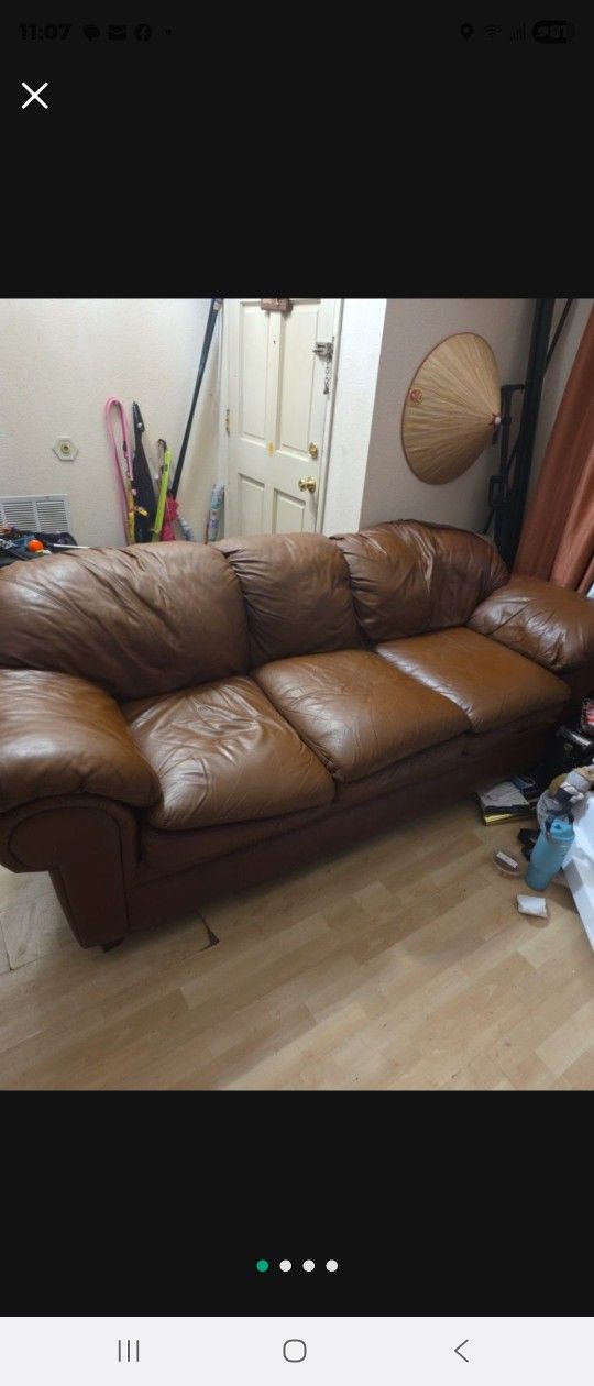 Comfy Leather Sofa