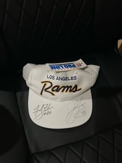 Rare 1991 Los Angeles Rams signed sports specialities hats new with tags