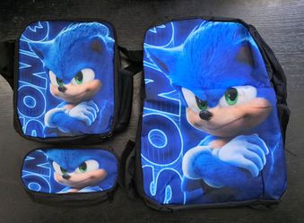 Sonic the Hedgehog Backpack Set 3-Piece