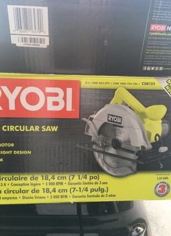 New ryobi circular saw