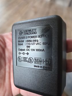 Genuine HP Hewlett-Packard AC Power Adapter Charger 13V 300mA (Model 0(contact info removed))