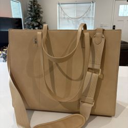 Beis “The Large Work Tote” in Beige