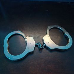 Handcuffs Police, Security. Nickel Finish 