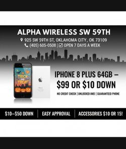 Iphone / Samsung Halloween 🎃 Deals Are here ! Only at your favorite store ! Alpha Wireless Sw 59th ✅$10 FINANCING AVAILABLE✅ ✅ 3 Months interest-free