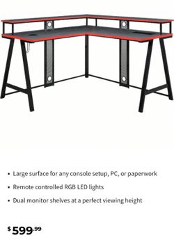 Desk For Sale With LED Lights