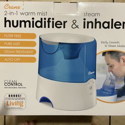 Crane 2-in-1 Warm Mist Humidifier NEW UNOPENED
