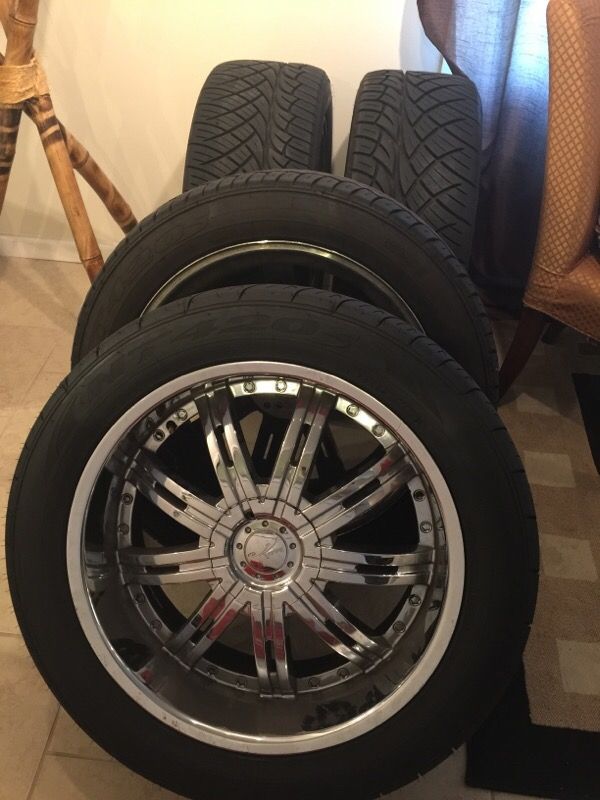 22 inch wheels with new nitto tires