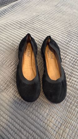 New women’s Josef Seibel black suede flats size 37/6