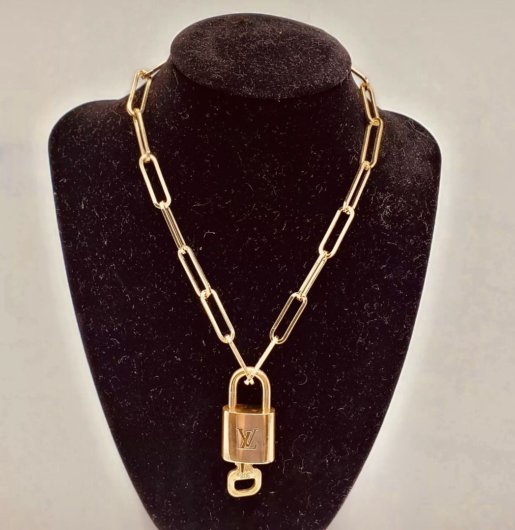 Louis Vuitton Lock & Key Necklace