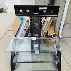 Glass TV stand