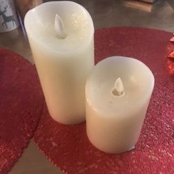 2  battery operated candles