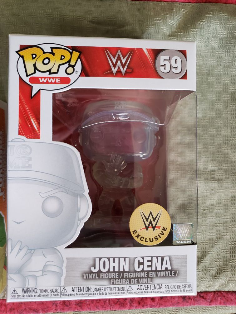 Funko Pop WWE John Cena Invisible MINT CONDITION!