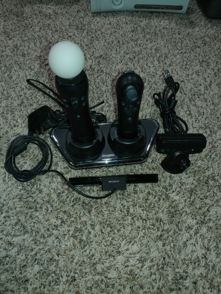 PS3 Move Set With Charging Station