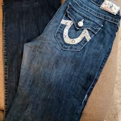 Authentic True Religion Boot Cut Jeans Size 32