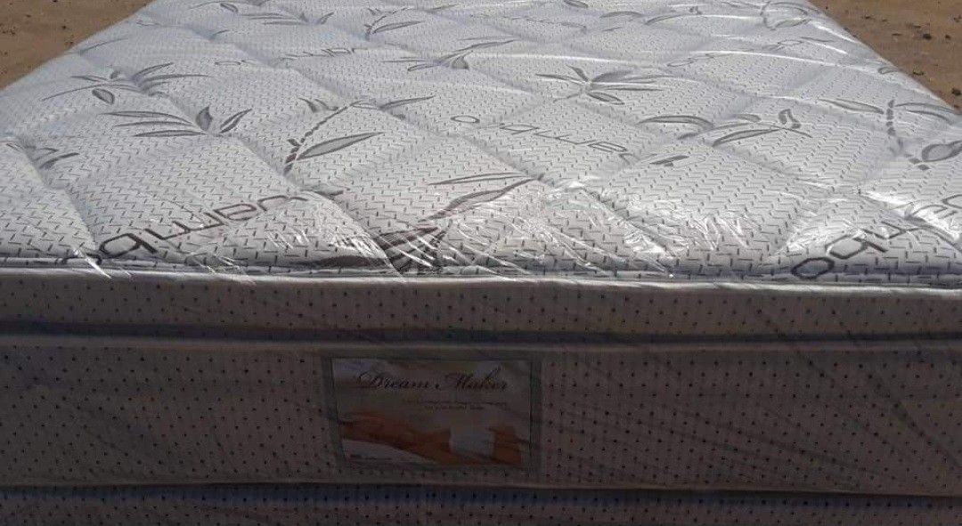 Brand New Queen Size Pillowtop Mattress Included Box Spring.