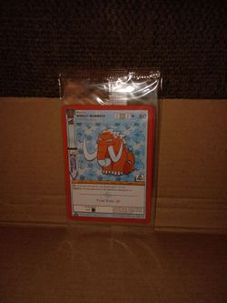 Club Penguin Woolly Mammoth Beastie Card