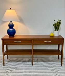 Mid-Century Lane Tuxedo Console Table